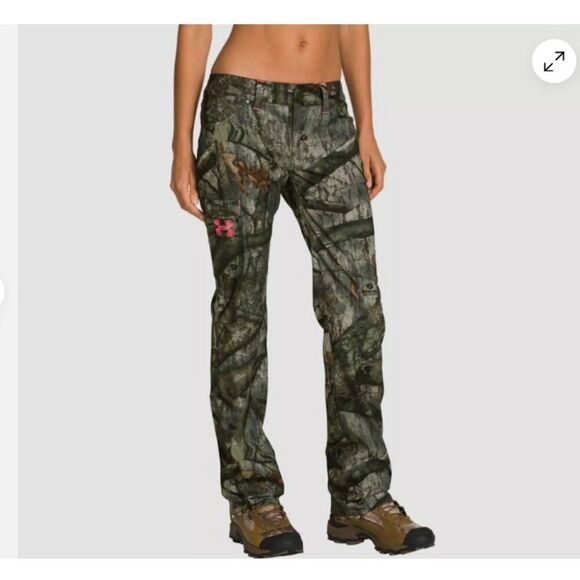 UNDER ARMOUR Performance Field Pants Mossy Oak Camo Size 8 - Picture 1 of 9